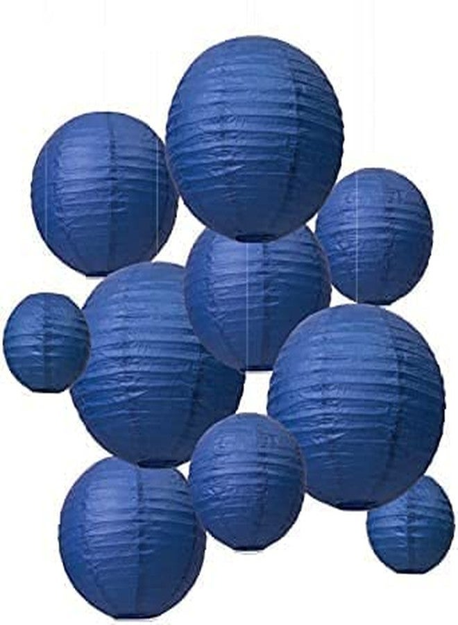 RangTeq Decorators 12 inch Hanging Paper Lantern Ball Lamp Shade (30 x 30 cm, Multi) - 10 Pieces (12 inch Multi Pack of 10) - Image 2